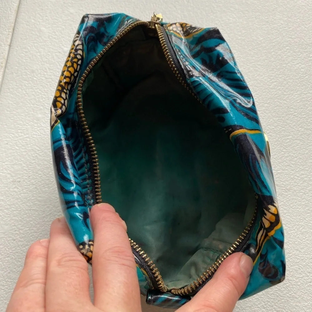 Tory Burch Blue Clutch Patterned